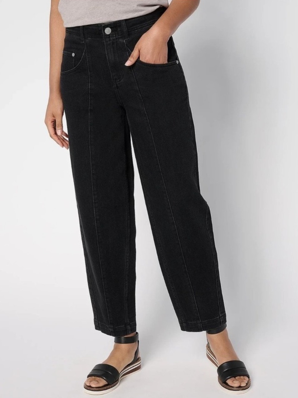 LOGO Lori Goldstein Barrel Jeans